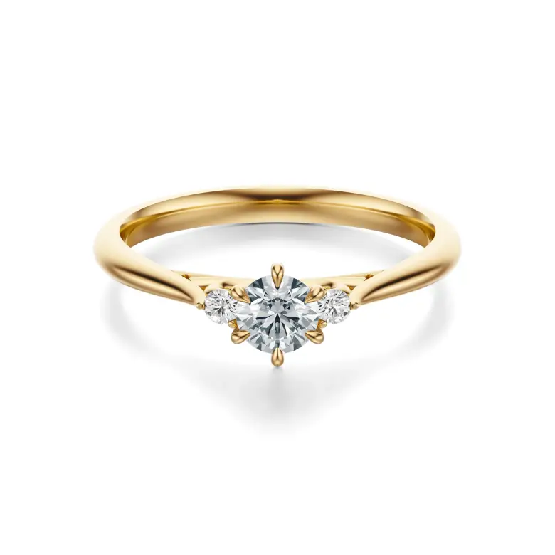 Pierścionek złoty z diamentami AJPZ_068